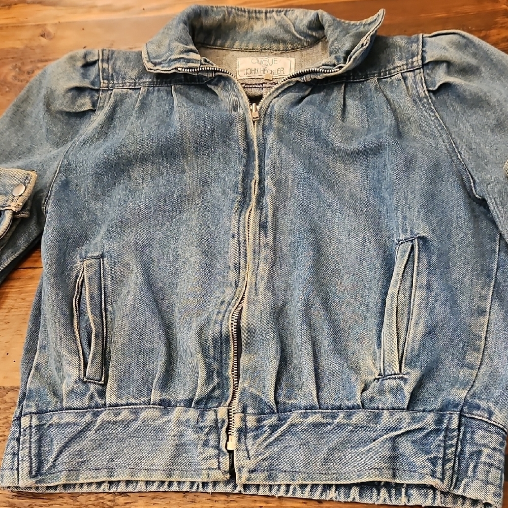 Vintage 80s Clique By John Heckler Blue Denim Jacket